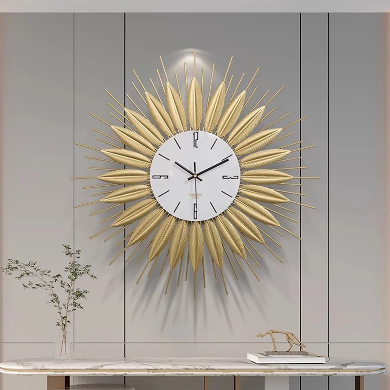 

Милые эстетичные настенные часы, круглые тихие Роскошные Настенные часы для ванной комнаты, стильные креативные настенные часы, украшение для гостиной