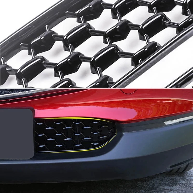 Samochód przedni dolny Grille grill zderzaka dekoracyjne pokrycie dla Mazda CX30 CX-30 2020-2021