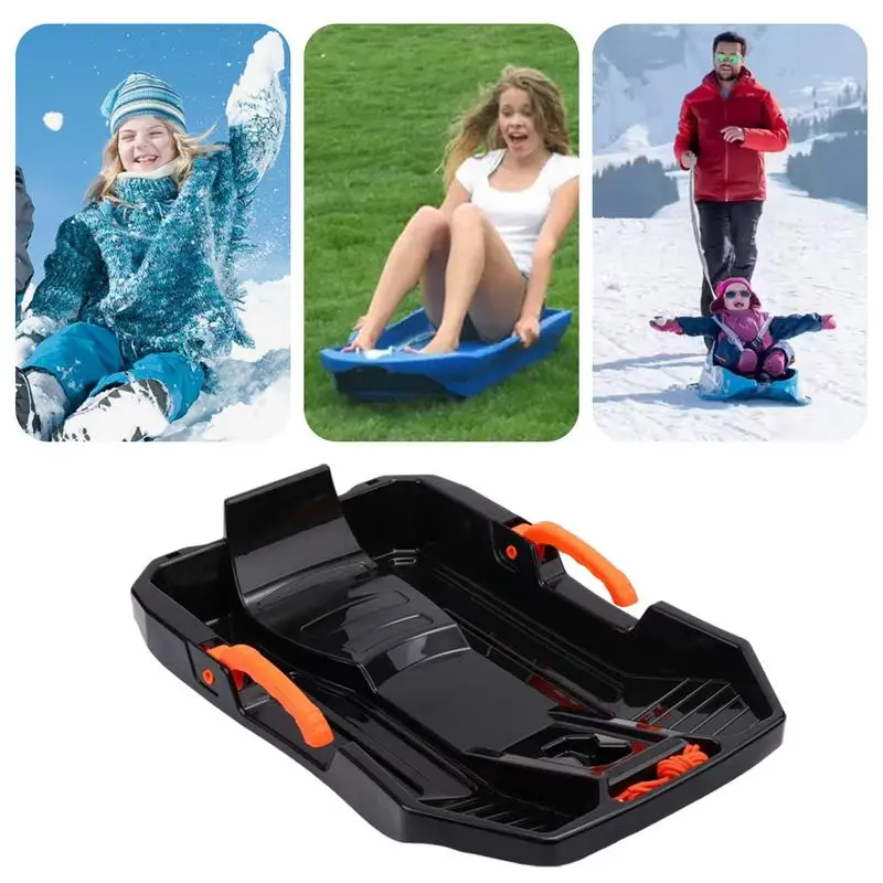 Snow Sled For Kids Sand Sleds For Dunes Beach Sled Snow Slider Toboggan Sand With Pull Rope Kids