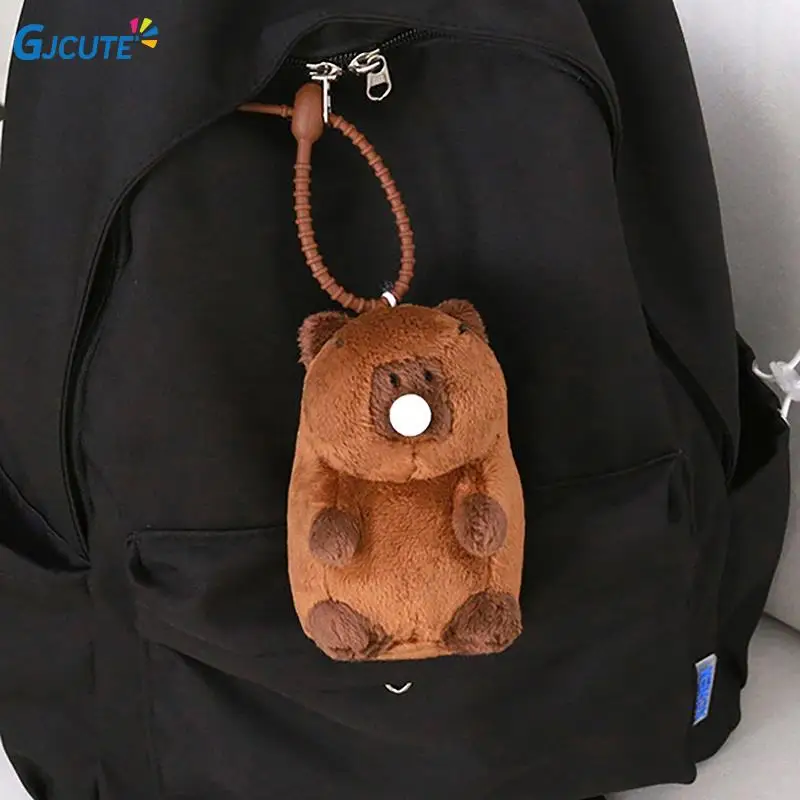 

12cm Capybara Plush Keychain Pendant Simulation Capibara Anime Fluffty Toy Stuffed Animals Doll Plush Children Birthday Gift Toy