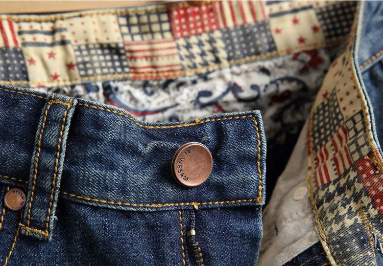 Men's Ripped Short Jeans - Distressing Detail