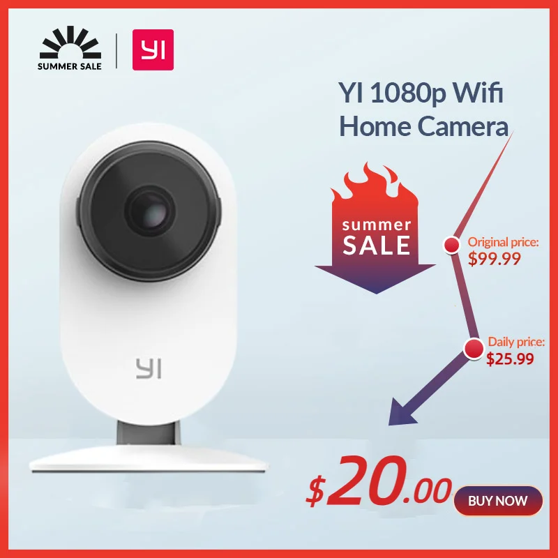 YI Home 1080p Camera 2.4G Wifi Indoor ip Camera AI Human detection Night vision Activity alerts Cameras for home/Cats/pets/Cloud|Surveillance Cameras| - AliExpress