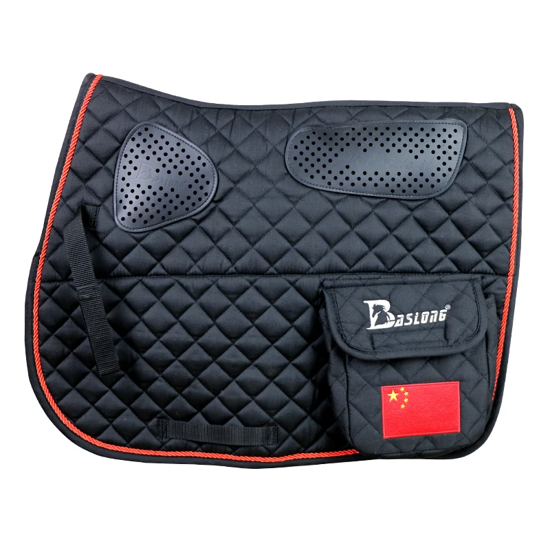 Thickened Saddle Pad Large Pocket Non-slip Silicone Saddle Pad Riding Mat Sweat Drawer Wild Riding Outdoor Equestrian
