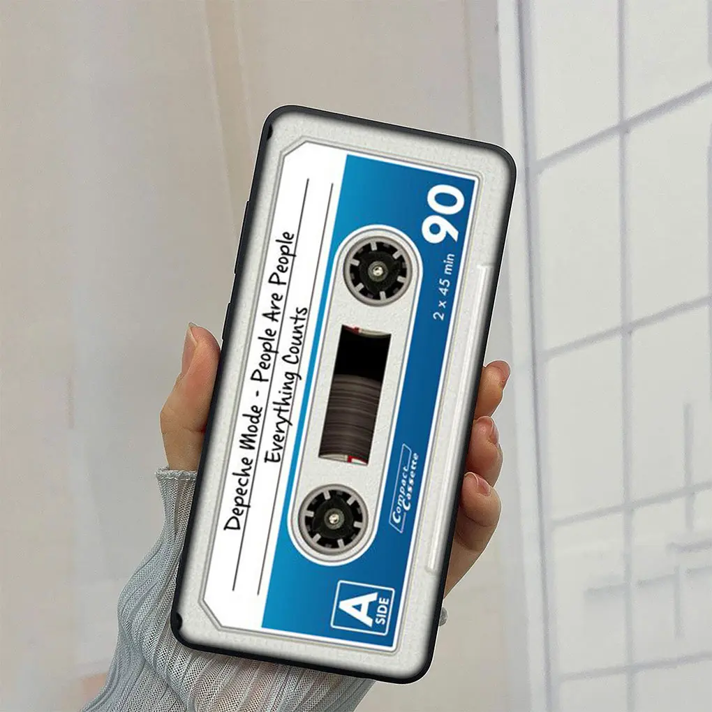 Retro Cassette Tape Design Soft Phone Cover Case