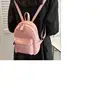 Hot Sale New Fashion Plaid Design Leather Small Backpack Women Double Zipper Shoulder Bags Leisure Totes Crossbody School Bag 3
