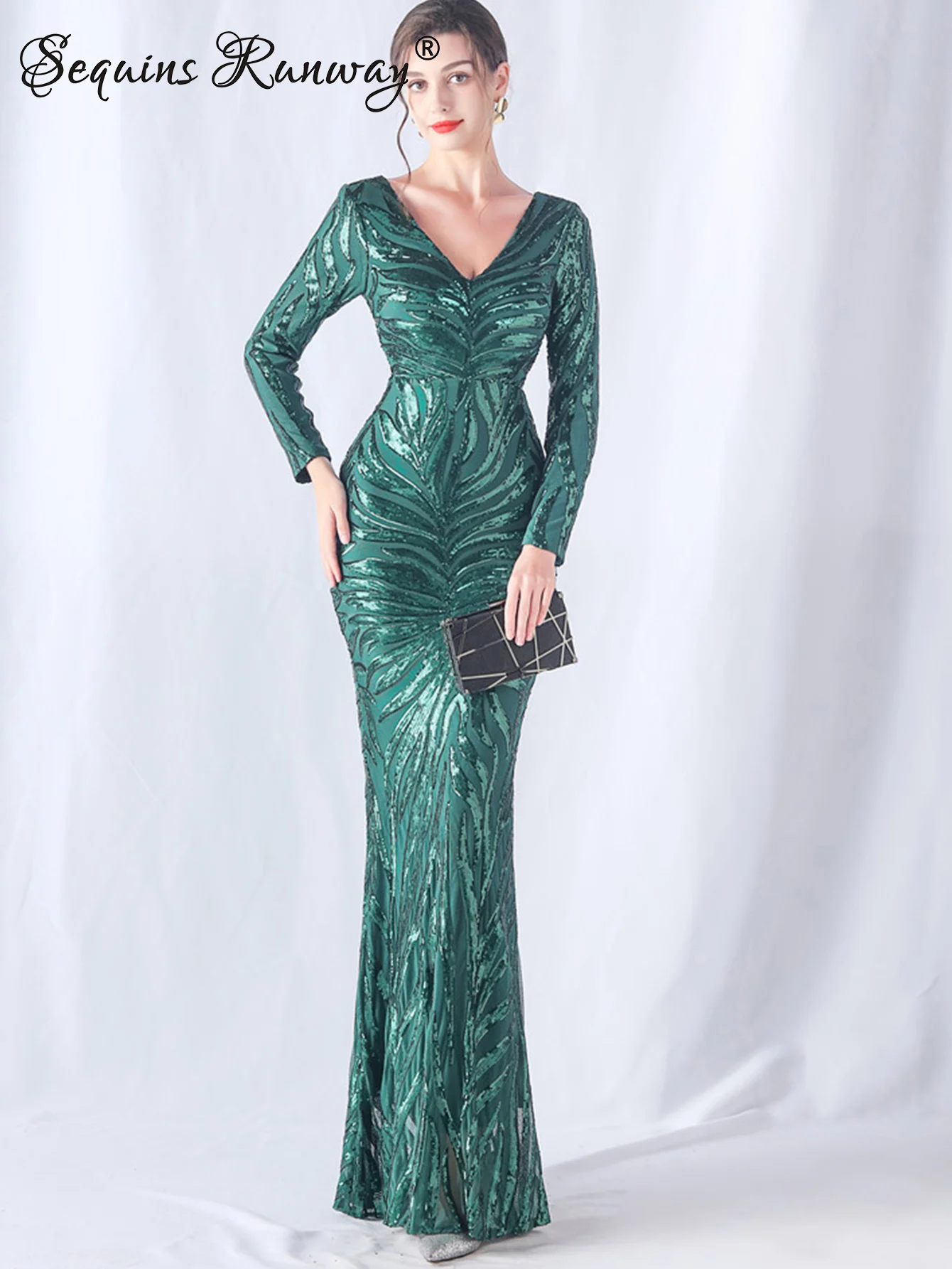 فساتين حفلات الزفاف الفاخرة المثيرة للنساء فستان م...