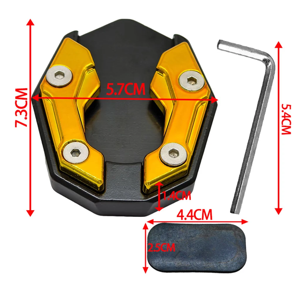 Scooter Motorcycle Kickstand Extender Foot Pad - Premium Side Stand Extension