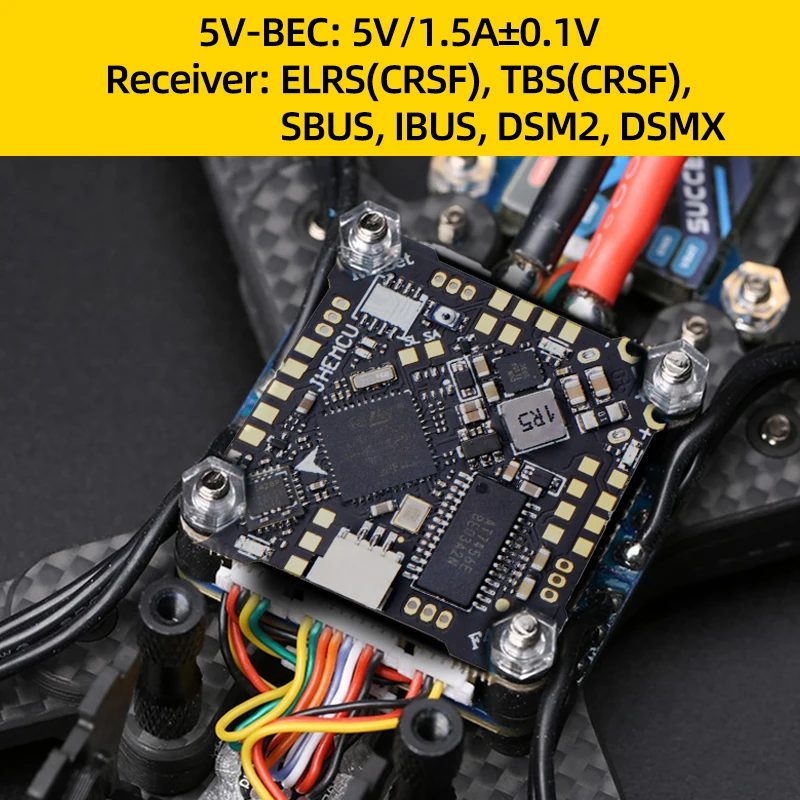 CONTROLADOR DE VUELO JHEMCU GHF411AIO F4 OSD INCORPORADO 20A BLHELI_S 2