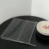 X-shaped foldable double layer drainage rack, kitchen countertop, water tray, kitchen dishes, chopsticks storage rack 6