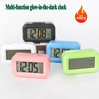 Alarm Clock Digital Clock LED Electronic With Backlight Snooze Calendar For Home Office Desktop Table Screen Display Watch 1