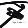 For 5/10/15/20 pcs of Velvet Hanger Clips Non-slip Detachable Clothespins Flocked Fine Line Hakama Cloth Hangers 3