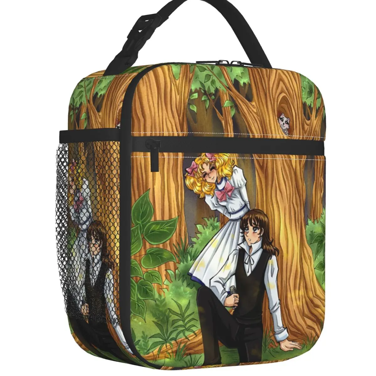 

Candy Candy Anime Manga Cartoon Girl Thermal Insulated Lunch Bags Portable Lunch Tote for School Travel Multifunction Food Box