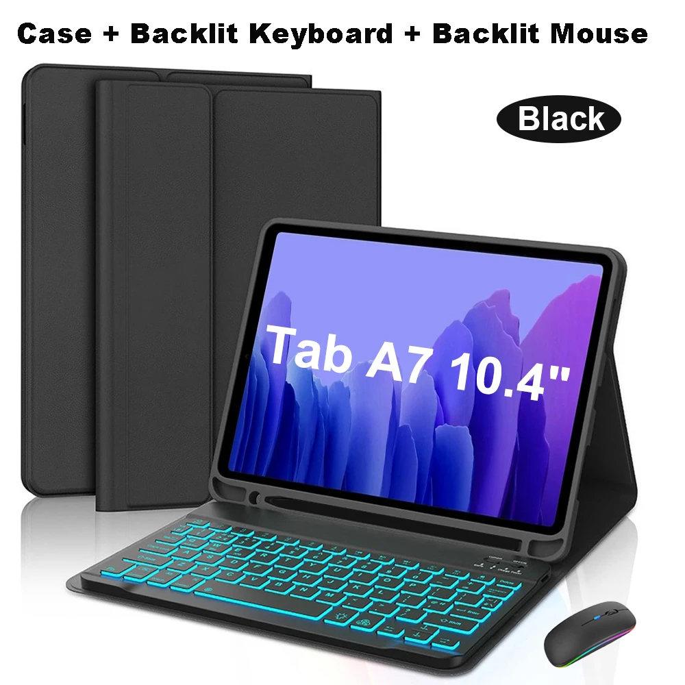 Premium Wireless Bluetooth Keyboard Case with Smart Stand Cover