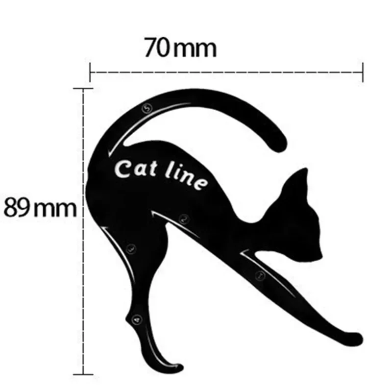 2 pcs/set Eye Liner Makeup DIY Cat Eye and Eyebrow Stencils makeup tools eyebrow stencil tool eyeliner stencil tool eye makeup tools