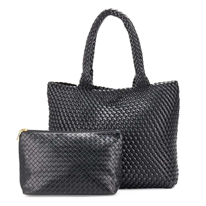 حقائب يد جلدية منسوجة للسيدات، بما في ذلك حقائب حم...