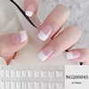 French White Transparent Semi Curing Gel Nail Strip Adhesive Waterproof Long-acting Full Set of Gel Nail Sticker for UV Lamp 4