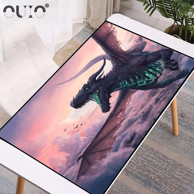 

40*80cm Large Gaming Mouse Pad Dragon Computer Mousepad Desktop Keyboard Mat Cushion Office Home XXL Lockedge Gaming Accessories