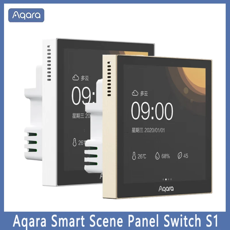 Aqara Smart Scene Panel Switch S1 3.95 Inch Touch Screen Homekit Voice