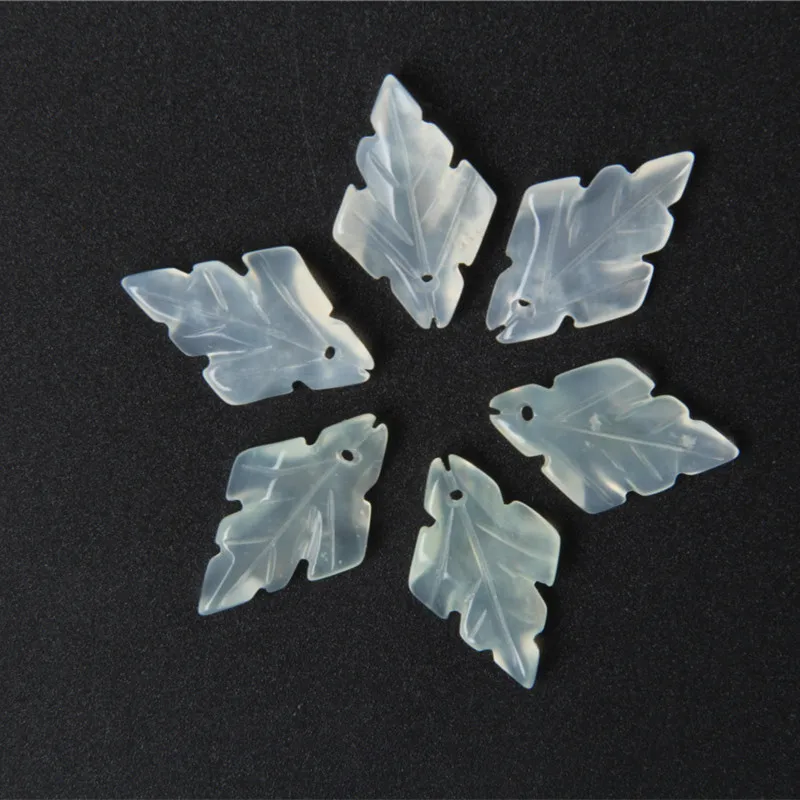 

Natural xiuyu jade handcarved snowflake petal DIY 100% real jade bracelets necklace jade accessories septa scattered beads