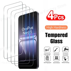 4 - Pack HD Clear Tempered Glass Premium Screen Protector - 4 Pieces (OnePlus Nord CE5)