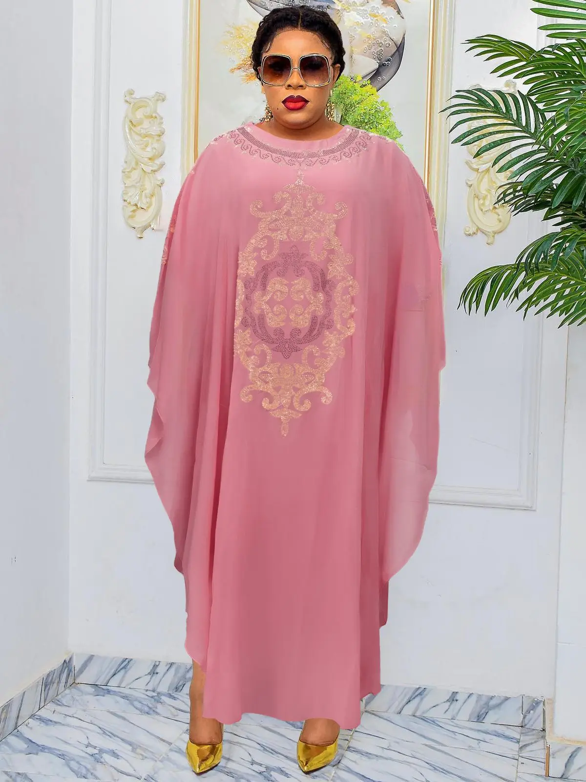 

Plus Size African Party Dresses for Women 2 PCS Set Dashiki Diamond Africa Clothing Ankara Wedding Gowns Outfits 2023 New Robes