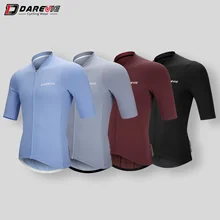 Maglia da ciclismo DAREVIE 2022 camicia da ciclismo da uomo morbida a 6 colori da ciclismo da uomo in fibra di carbone di bambù traspirante