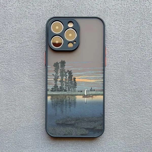 Japanese Aesthetic Landscape Phone Case - Artistic Scenery Back Cover