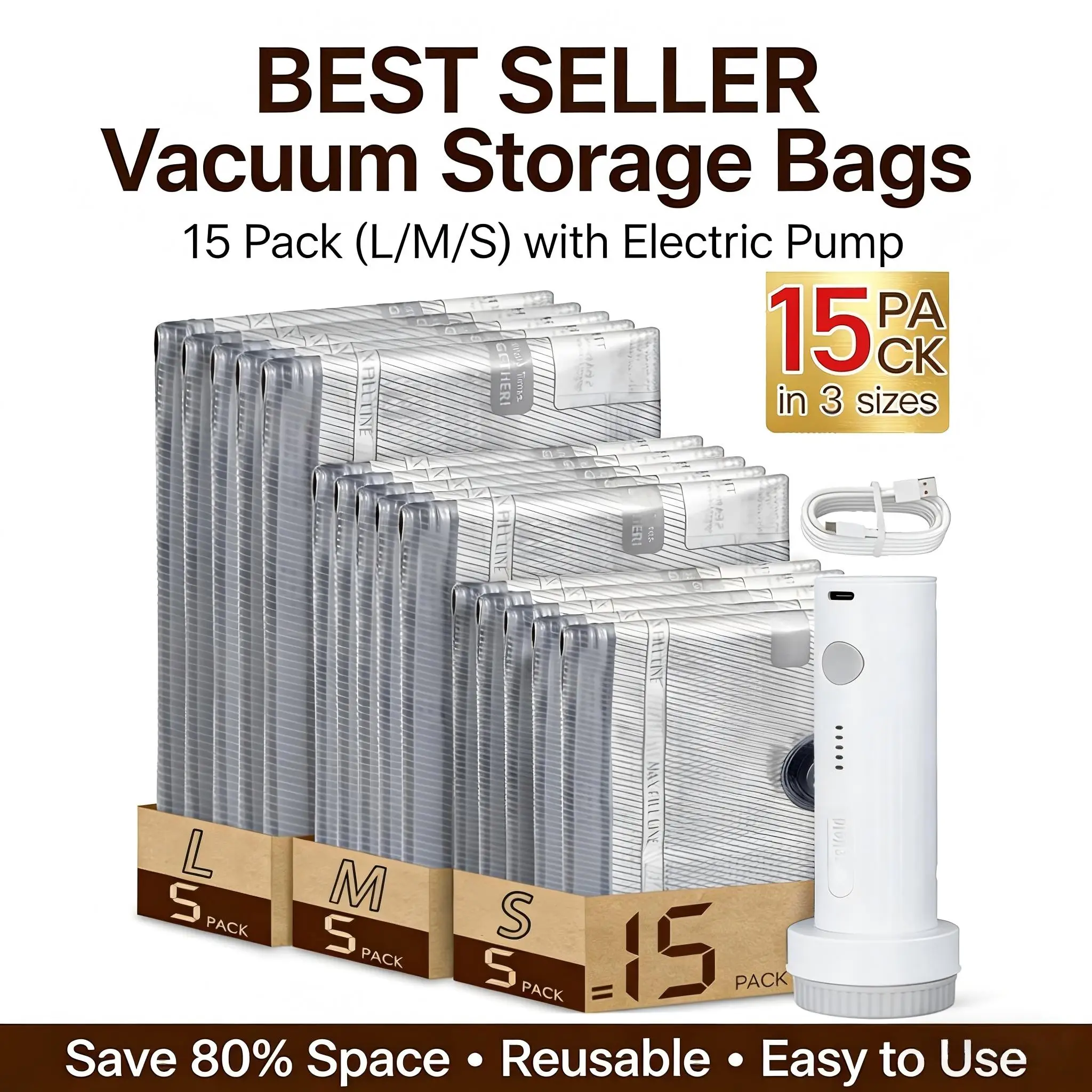Travel Compression Vacuum Bags 1