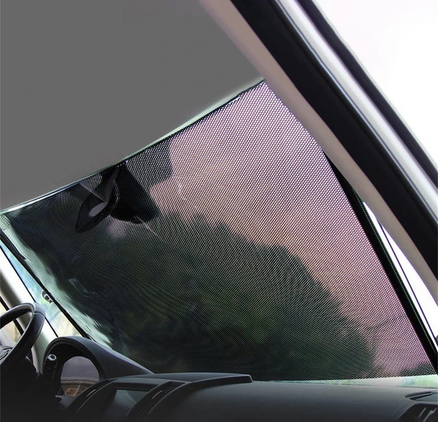 Pare-soleil rétractable pour voiture,pare-brise,pare-soleil pour fenêtre  avant et arrière,Protection Anti-UV - Type Argent #A