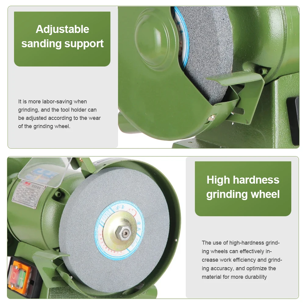 220V Desktop Sander Sand Wheel Motor Knife Sharpener Small Electric Household Small Grinding and Polishing Knife Sharpener 6
