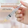Newborn Pet Feeding Nipple Dog Cat Feeding Pacifier Hamster Rabbits Kittens Puppies Feeding Bottle Syringe with Silicone Nipple 2
