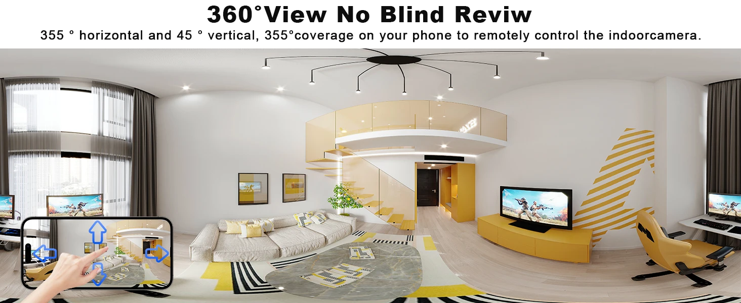 360 - degree surveillance without blind spots