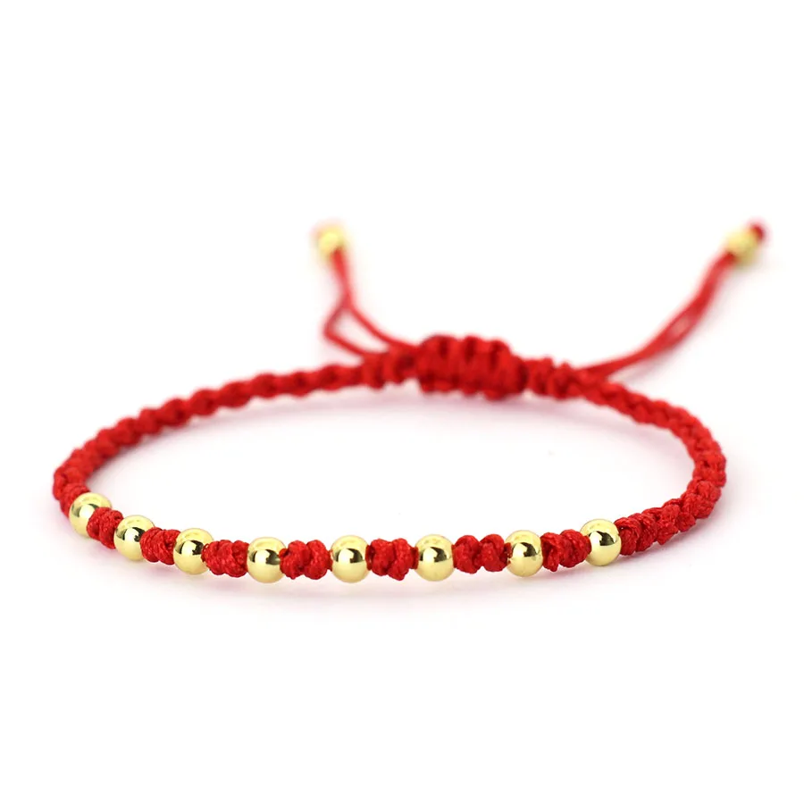 Handgefertigtes Glücksarmband mit rotem Faden für Frauen, verstellbare lässige Schnur, Makramee-Armband, Pulsera Cuerda, bestes Geschenk für Freundin – Detail 11