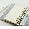 Popular A5 A6 Felt Shell Fabric Notebook Paper Planner Inner Page Ring Binder Stationery Gift Traveler Journal Loose Leaf New 6