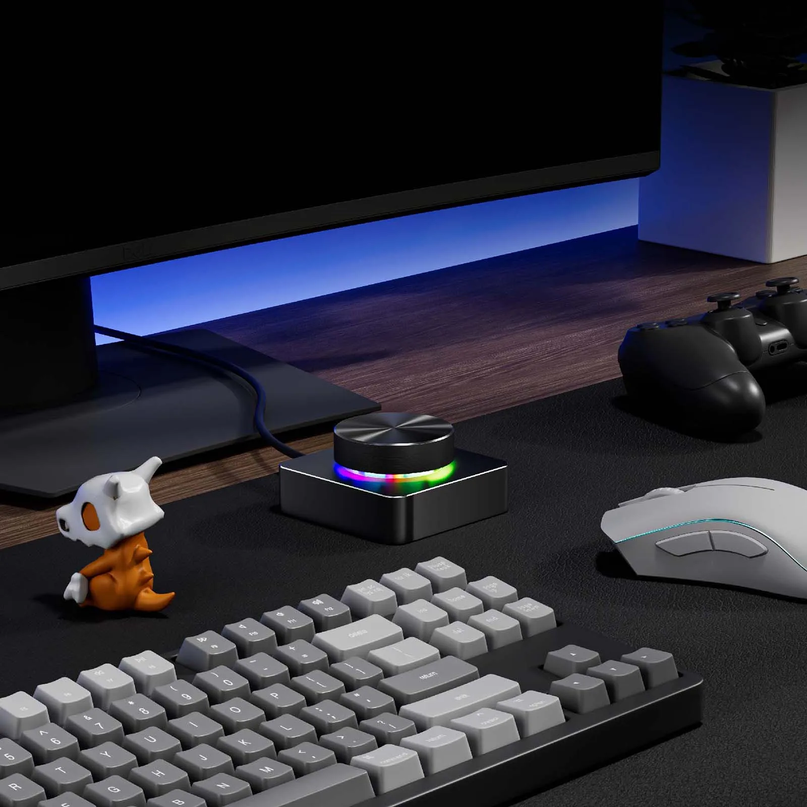 USB 볼륨 조절 손잡이 조절기 Win7/8/10/XP/Mac용 회전식 조절 손잡이