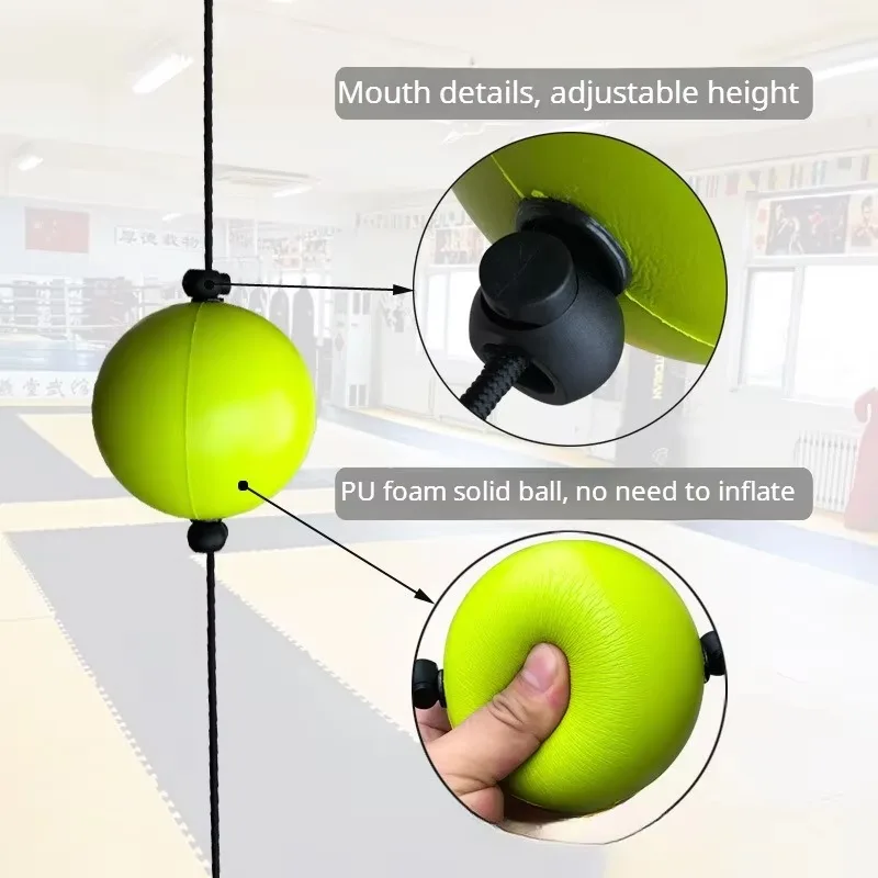 Speed Punch Ball Suction Cup Suspension Boxing Speed Balls Double End Training Exercise Adjustable Boxing Ball End Punching Bag