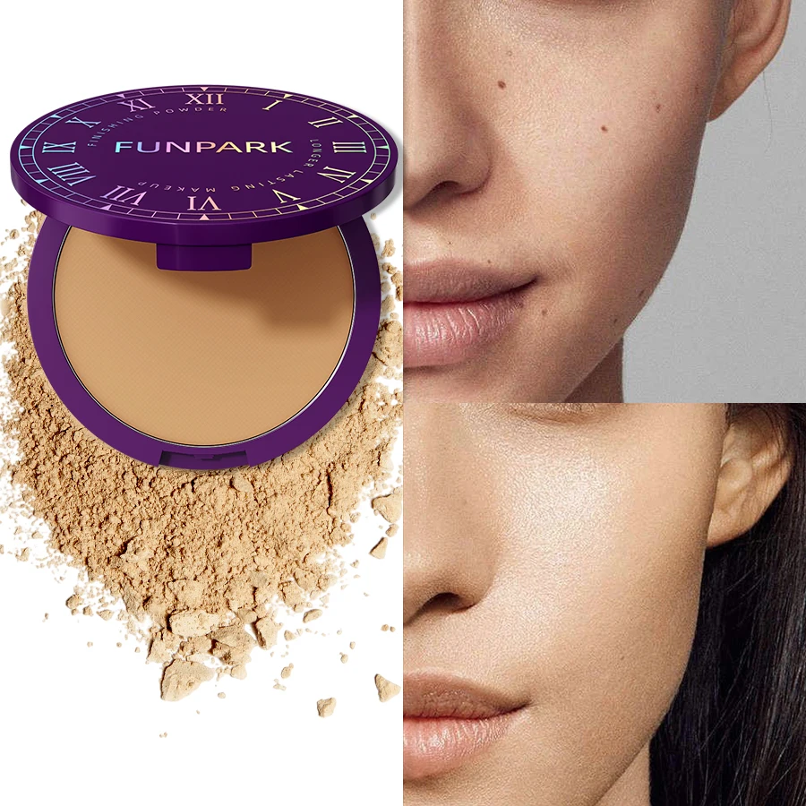 5 color matte full coverage pressed powder foundation oil control flawless weightless finishing powder makeup for woman gifts