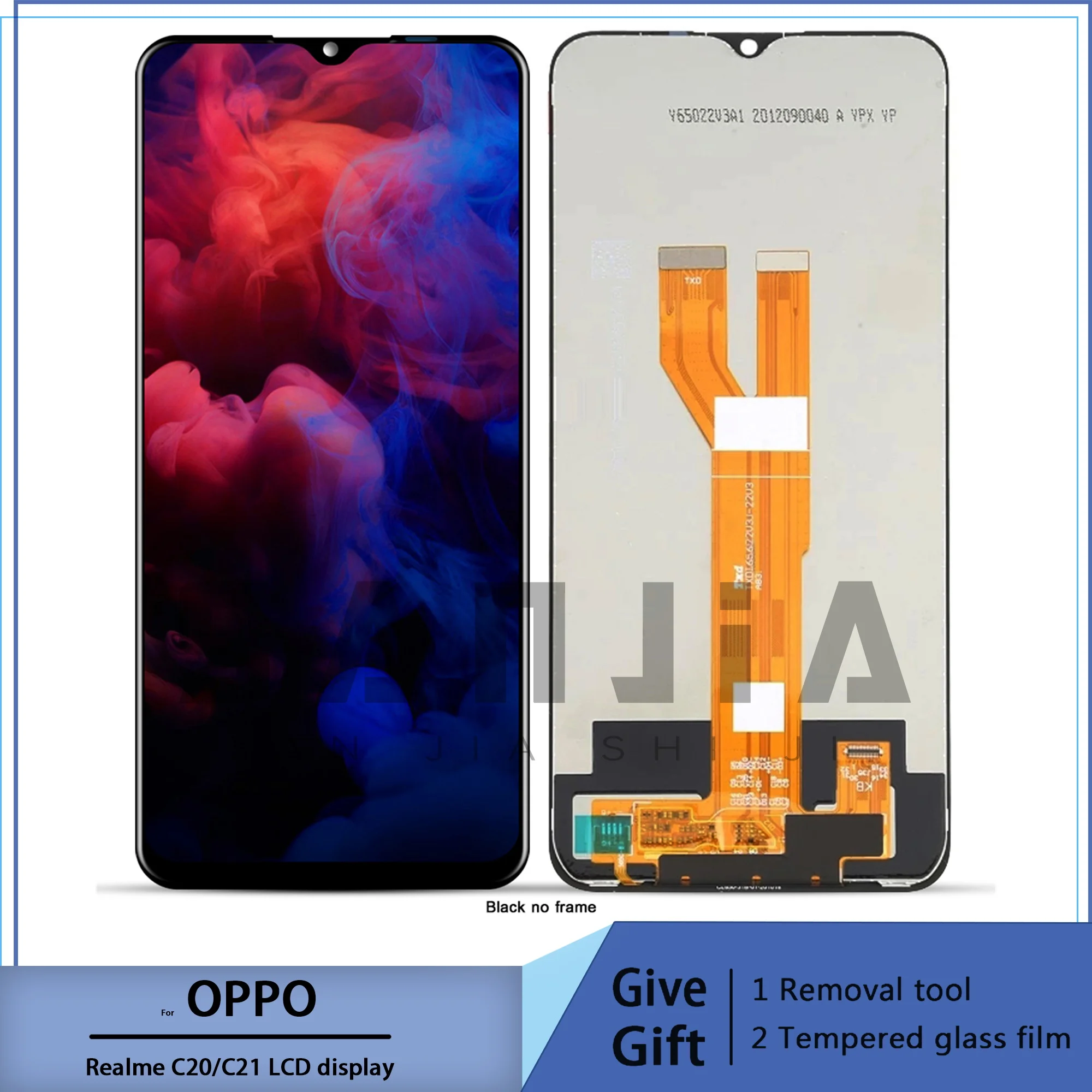 

For oppo realme c21 rmx3201 lcd screen display touch digitizer assembly for 6.5 inch realme c20 rmx3063 with frame subst