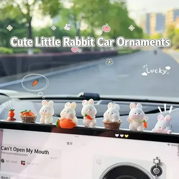 Nuovi Accessori per Interni Auto, Ornamenti a Forma di Coniglietto Carino, Decorazioni per Console Centrale Auto
