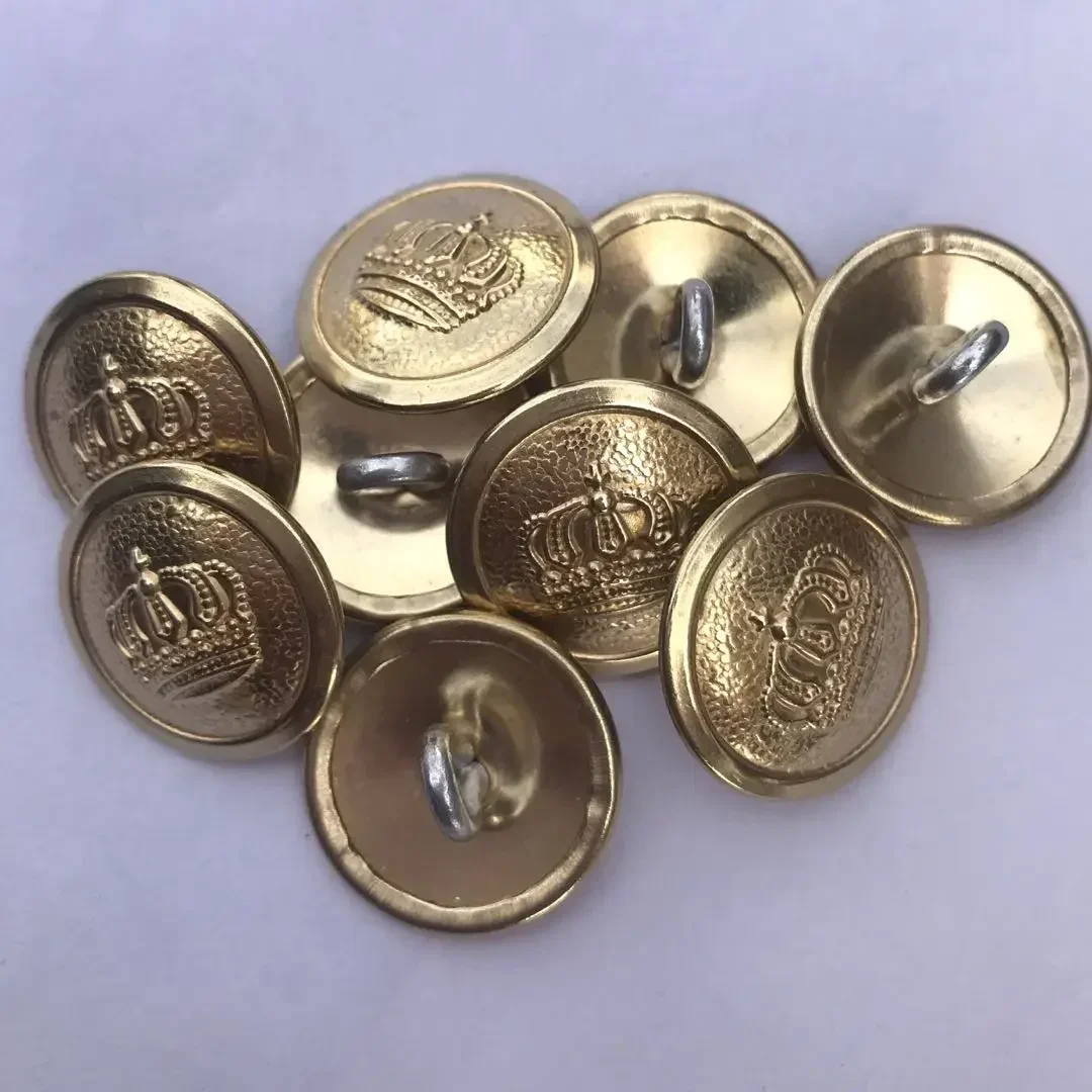 12 PCS SET WWI WW1 IMPERIAL GERMAN PRUSSIAN CROWN OFFICER UNIFORM BUTTON GOLD 21MM