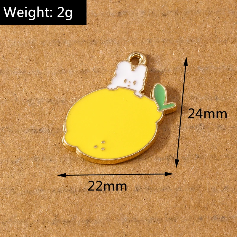 10 stücke niedlichen Emaille Hase Kaninchen Anhänger Charme für Schmuck machen DIY Halskette Ohrringe Armband Zubehör liefert – Detail 6