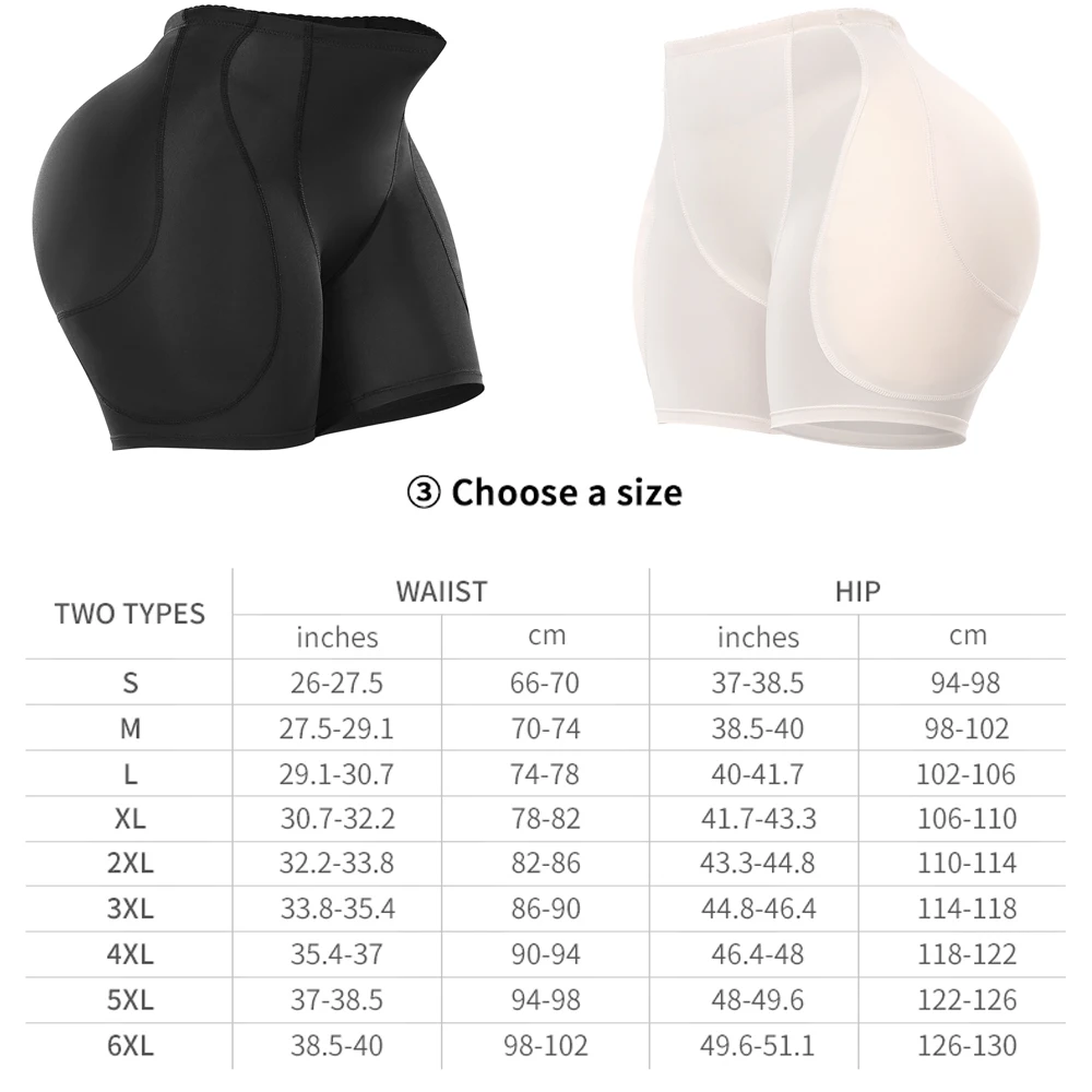 New Butt Lifter Padded Shapewear Panties Women Sexy Thicker Hip Enhancer Fake Ass Plump Hips Underwear Shorts Booty Boyshorts