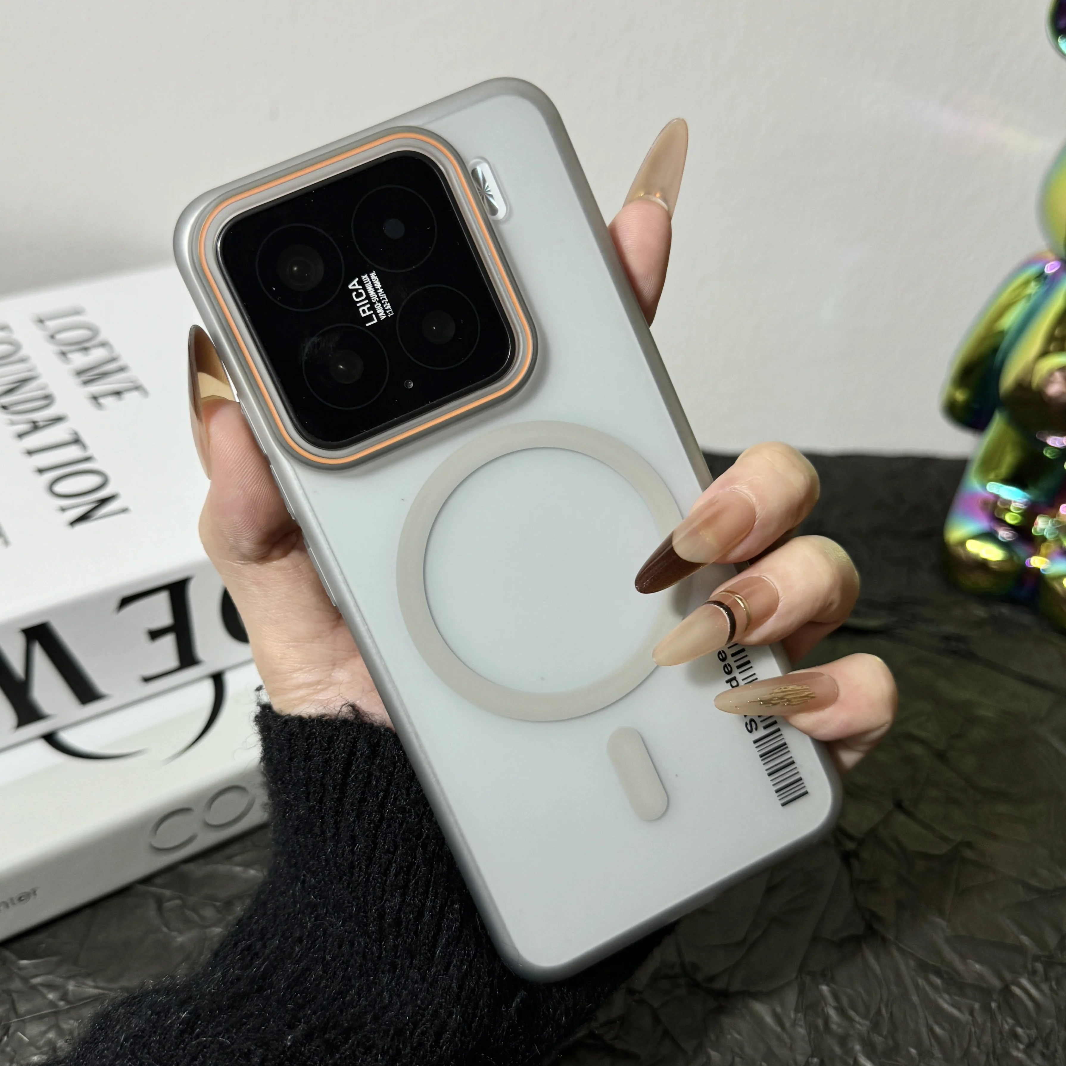 Ultra Thin Frosted Translucent Candy Hard Case with Wireless Charging