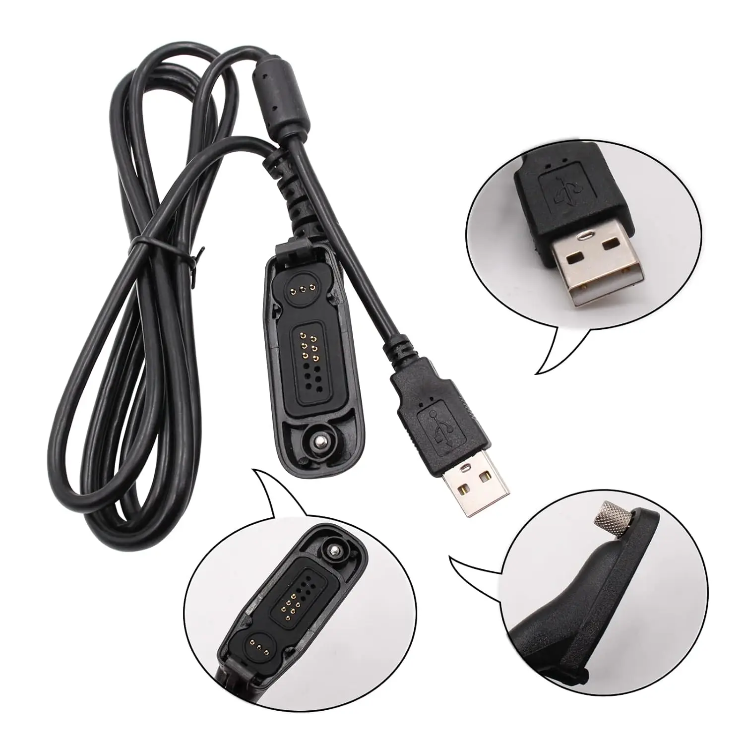 PMKN4012B Programming Cable Fit for Motorola Radio XPR7550e XPR7550 XPR6550 XPR7350 XPR6350 XPR7580APX4000 APX6000 APX7000