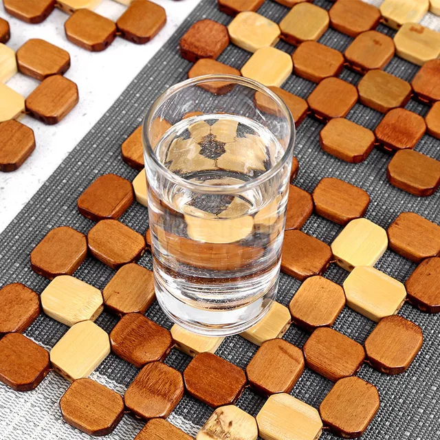 Sottopentola In Bambù 4 Pezzi - Antiscivolo E Resistente Al Calore Per Cucina - Foto 6