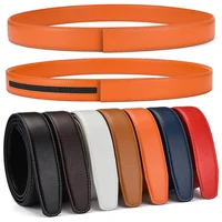 Men's Automatic Buckle Belt Fashion Casual Business Luxury Jeans Accessories High Quality Lychee Pattern Pu Leather Waistband