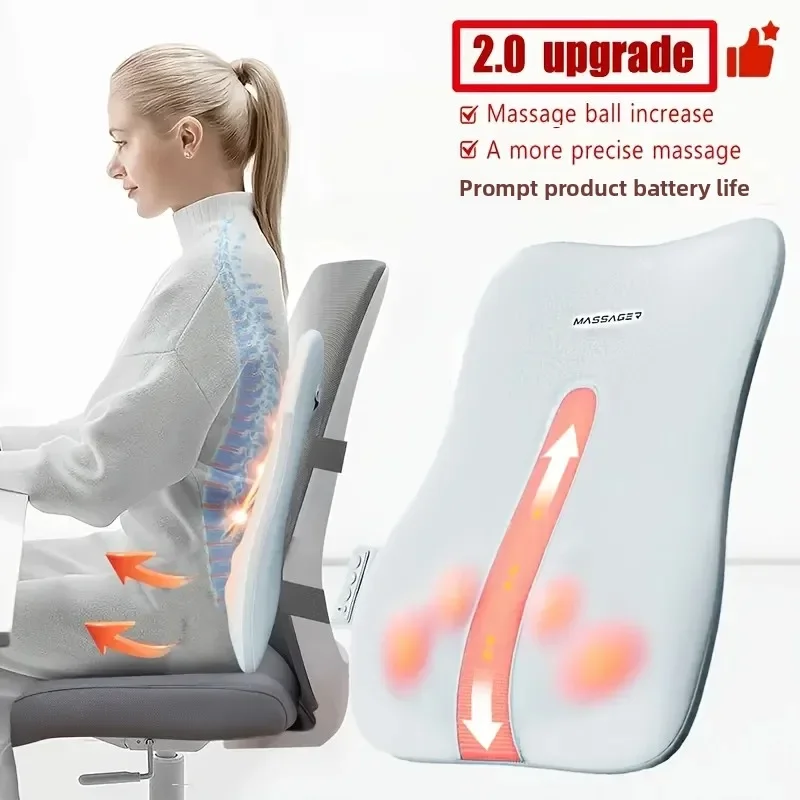 Portable Electric Back Massager with Heat for Deep Tissue Relief