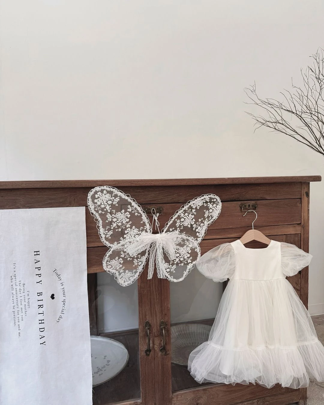 Embroidered Lace  Fairy Angel Wings Ba Decor Children's Birthday Stage Photo Performance Props Fairy Costume Acces...