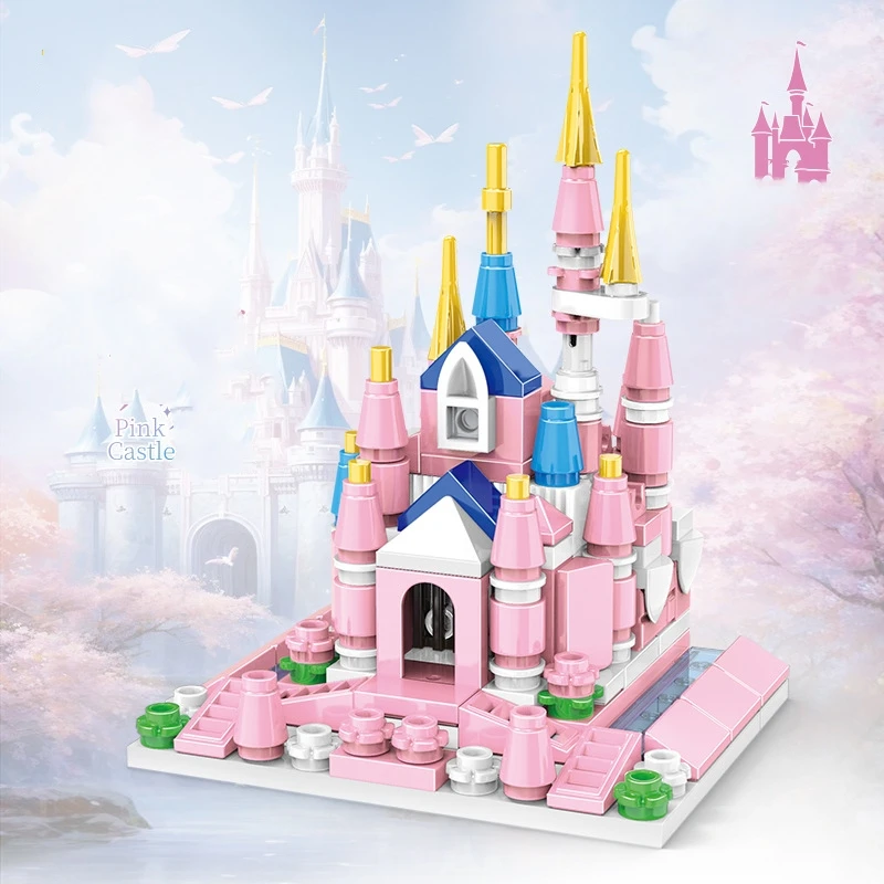 City Series Girls Santorini Castle Building Block Create Unique Structures Classic DIY Model Brick Toys Gift for Children Kids