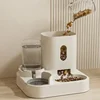 Automatic 2-in-1 Feeder Dog Cat Food Bowl And Water Feeding Device Pet Large Food Dispenser Puppy Pet Kitten Bowl Accessories 1